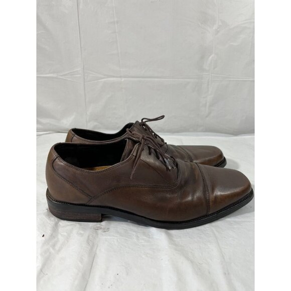Cole Haan Brown Leather Cap Toe Oxfords Men's 10 - Picture 8 of 9